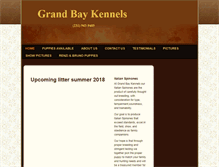 Tablet Screenshot of grandbaykennels.com